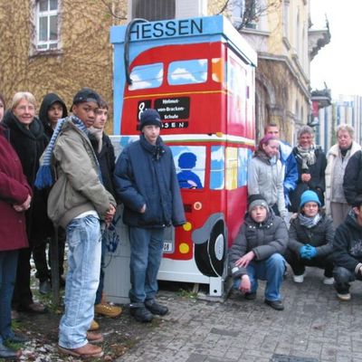 Mal-Aktion 2008: Klasse 8b der Helmut-von-Bracken-Schule